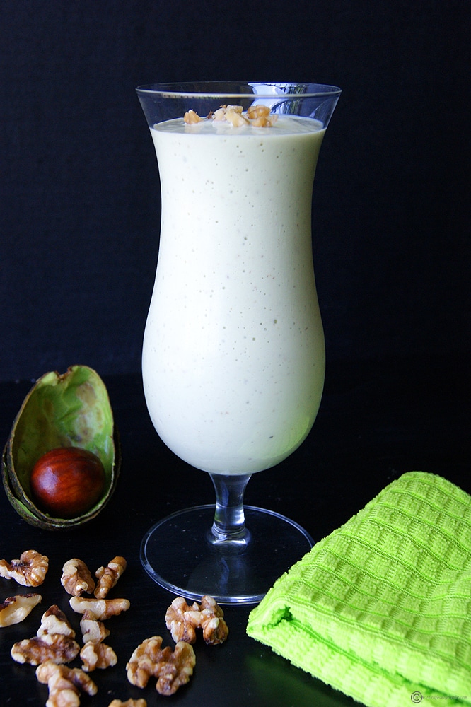 walnut avocado milkshake
