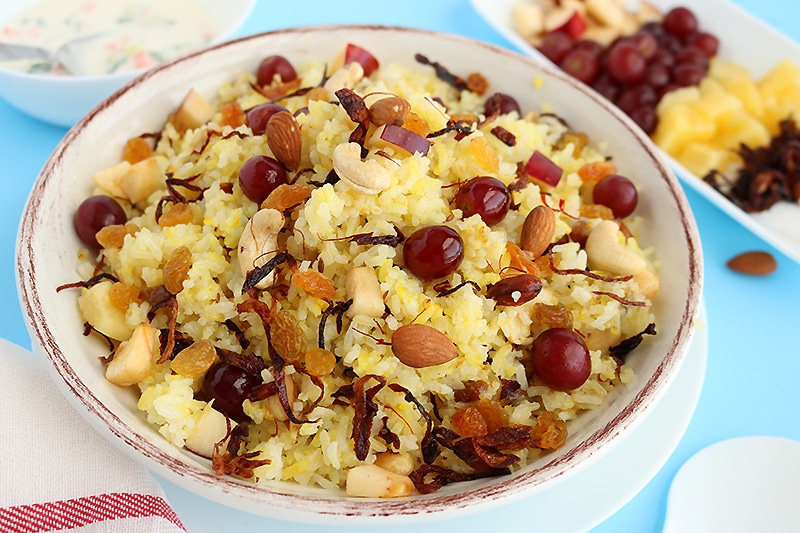 fruit and nut rice