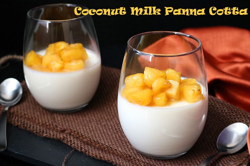 coconut milk panna cotta