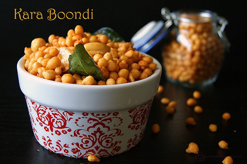 Kara Boondi | Quick and Easy Indian Tea time Snack Recipe