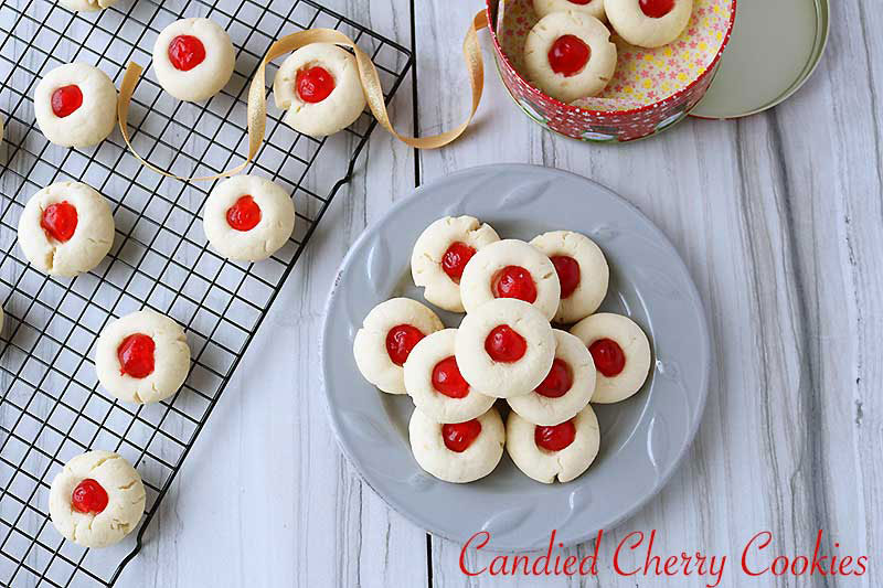candied cherry cookie