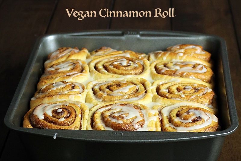 vegan cinnamon roll