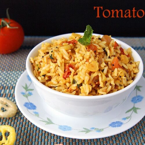 Tomato Rice Thakkali Sadam Easy South Indian Variety Rice Recipe   Tomato Rice Main 500x500 